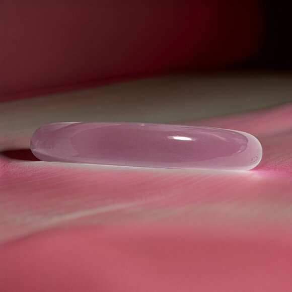 Pink Jade Bangle - Picture 7 of 11